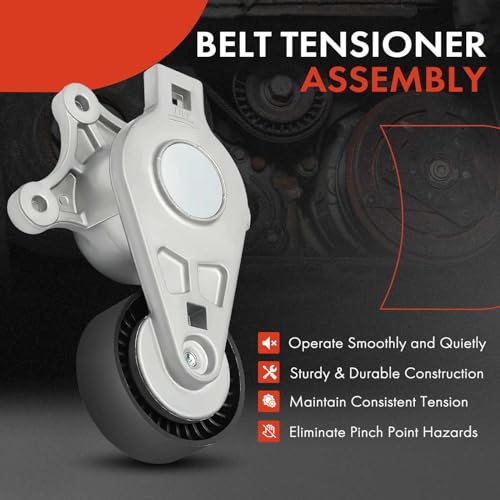 Premium Belt Tensioner Assembly for Ford, Lincoln, Mazda, and Mercury - BT4E6B209CC, 7T4E6B209EC