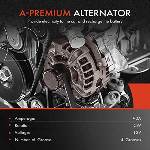 High-Quality Alternator for Hyundai & Kia 2007-2012 Models - 90Amp CW 4-Groove Pulley