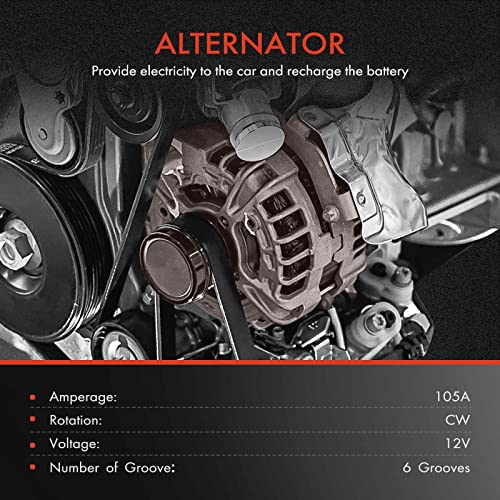 Premium Alternator for Chevrolet, Cadillac, GMC Vehicles - Fits Multiple Models and Sizes