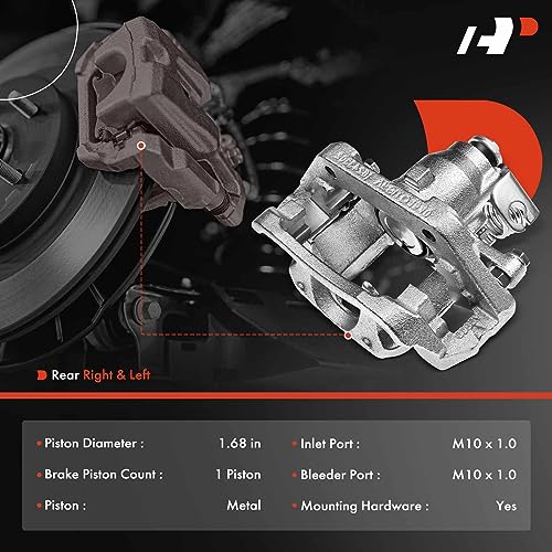 A-Premium Disc Brake Caliper Assembly for Ford/Lincoln Taurus 2010-2012, MKS 2012 - Rear Driver & Passenger, 2-PC Set
